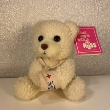 Russ Get Well Soon Bear 5.5" Luv Pets plush stuffed animal cream teddy with tags