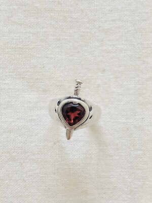The Great Frog Garnet Heart Dagger Ring (Size K) (RRP £320) UK