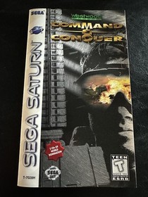 Command & Conquer Sega Saturn 1997 Authentic & Complete Registration Card Tested