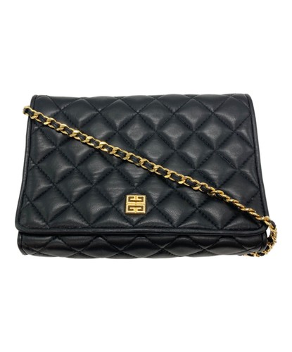 Givenchy Old Quilted Shoulder Bag Black Women's #TFB7744