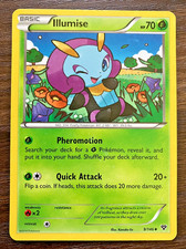 Illumise 9/146 - 2014 Pokemon XY Uncommon Card - PLAY WEAR