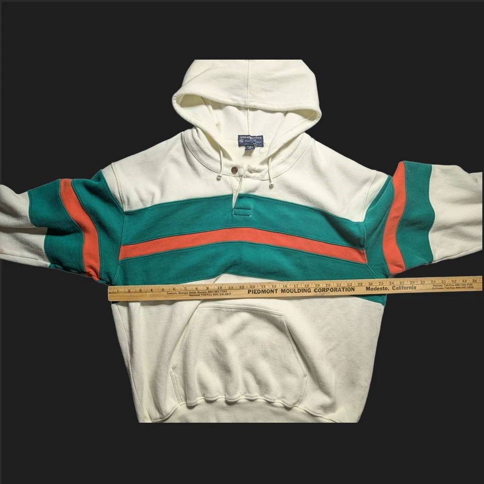 Abercrombie Fitch Country Clothes XL sudadera con capucha para hombre pulóver a rayas Foto 3 de 4