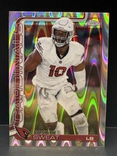 2025 Topps Chrome Football #10 Josh Sweat Raywave Arizona Cardinals