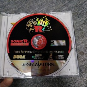 Sega Saturn Sonic R Postcard Obi With Flyer