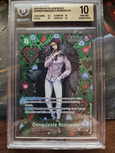 One Piece TCG Donquixote Rosinante SP OP04-119 BGS 10 Pristine English