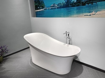 BRAIDER AVA Freistehende Badewanne Acryl Weiß 170 x 80 cm