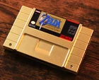 A Link to The Past Gold Master Quest SNES Cartridge