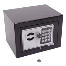 New Electronic Digital Safe Box Keypad Lock Home Office Hotel Hide Cash Black