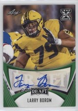 2021 Leaf Draft Green Larry Borom #BA-LB1 Auto 0rd2