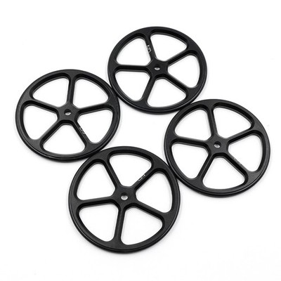 Yeah Racing Aluminum Set Up Wheels Black For 1/10 RC Touring Car #YT-0069BK