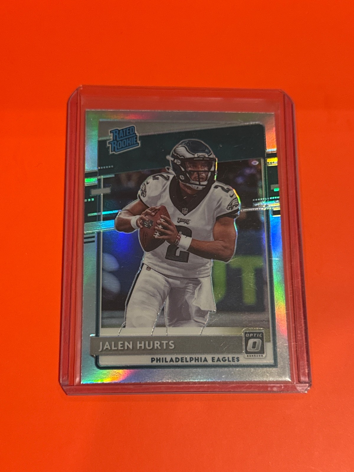 2020 Panini Donruss Optic - Rated Rookies Jalen Hurts #164 Holo Prizm (RC)