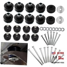 KF04058BK Body Mount Bushings Kit Compatible with Ford Super Duty F250 Black
