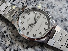 MINT VINTAGE MIDO COMMANDER AUTOMATIC DAY DATE OCEAN STAR DATODAY 8018 GRAY DIAL