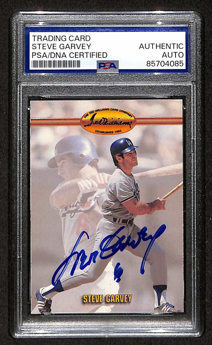 Steve Garvey 1993 Ted Williams Autographed/Signed Card # 14 PSA/DNA BA207512