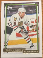 1992-93 Topps Gold Frantisek Kucera #520 Chicago Blackhawks