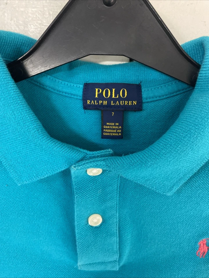 Ralph Lauren Boys Polo Top Age 7 Blue Excellent Condition!! - Image 3 of 4