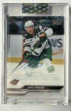 JARED SPURGEON 2023-24 Clear Cut AUTO base #CC-SP Upper Deck UD Minnesota Wild !