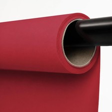 Kate Seamless Paper Backdrop Red 53''x16.4', Scarlet