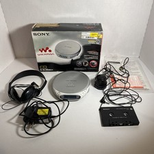 Sony CD Walkman D-EJ368CK Portable CD Player Discman Car Ready w/ Box WORKS
