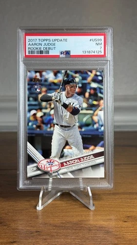 2017 Topps Update Series Rookie Debut Aaron Judge #US99 Batting Rookie PSA 7
