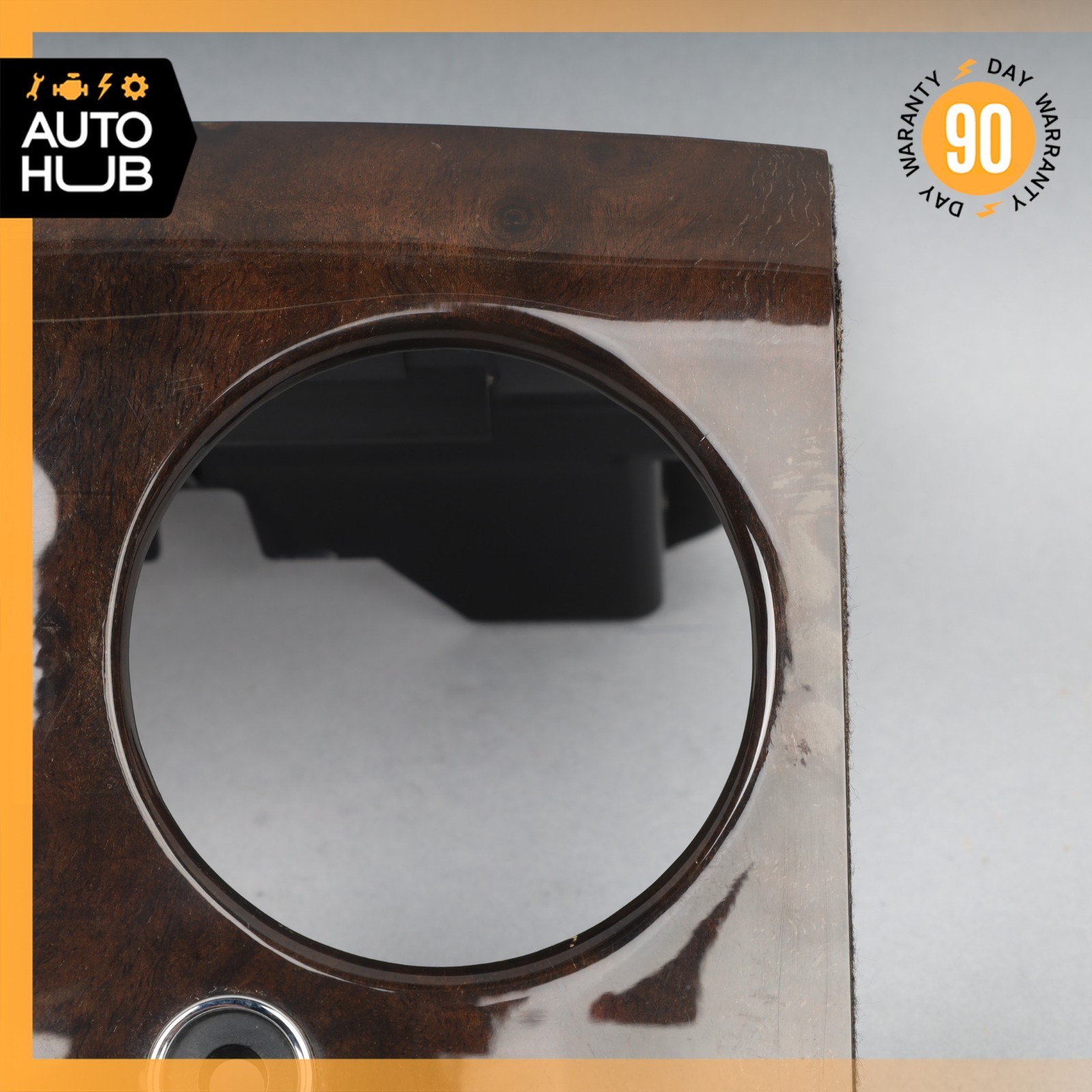 03-17 Bentley Continental GT Rear Center Console A/C Air Vent Trim Wood OEM 31k