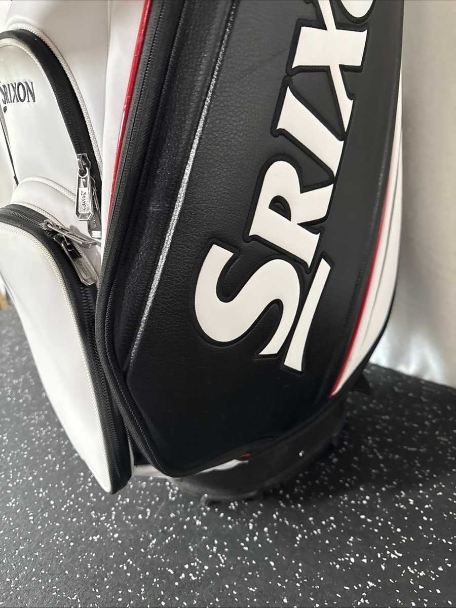 Srixon ZXI Tour Staff Stand Golf Bag White / Black 5 Way ~ NICE