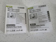 Canon Power Shot A540 A530 Digital Camera Basic And Advanced User Guides