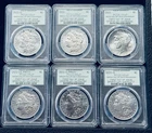 2021 6-pc Morgan & Peace Dollar 100th Anniversary Set - PCGS MS69 FDOI