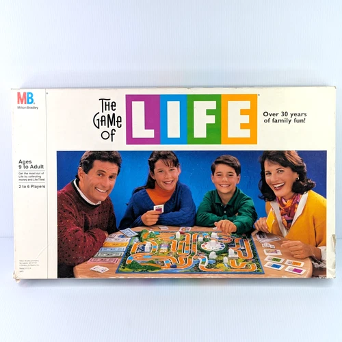 Vintage 1991 Milton Bradley The Game of Life Board Game 100% COMPLETE Gift