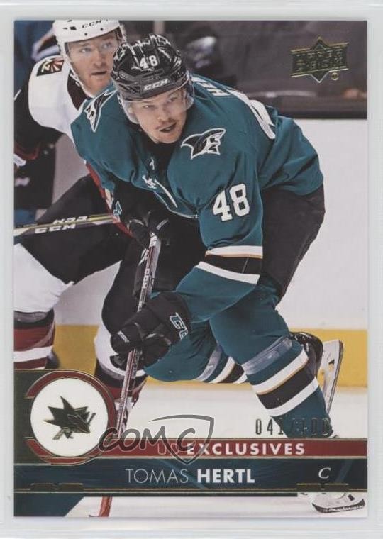 2017-18 Upper Deck Exclusives 41/100 Tomas Hertl #401 2d8