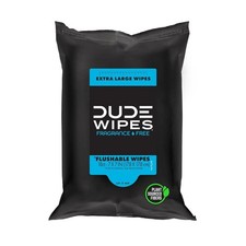 Extra-Large Unscented Flushable Travel Wipes - 18 Count for Sensitive Skin