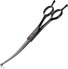7" Dog Grooming Shear - Professional Up-curved Scissor with Round Tips Japanese