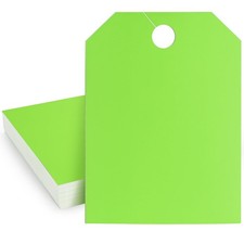 100 Pcs Blank Car Mirror Hang Tags, 8.5" x 11.5" Large Rearview Hanger, Print...