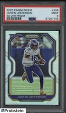 2020 Panini Prizm #398 Justin Jefferson RC Rookie Silver Prizm PSA 9