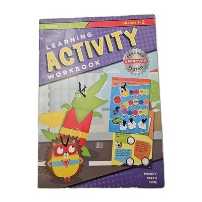 Learning Activity Workbook Money Math Time Grades 1-2 Educational Homeschool