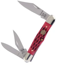 Hen & Rooster Int Whittler Pocket Knife Satin 1.4116 Steel Blades Bone Handle