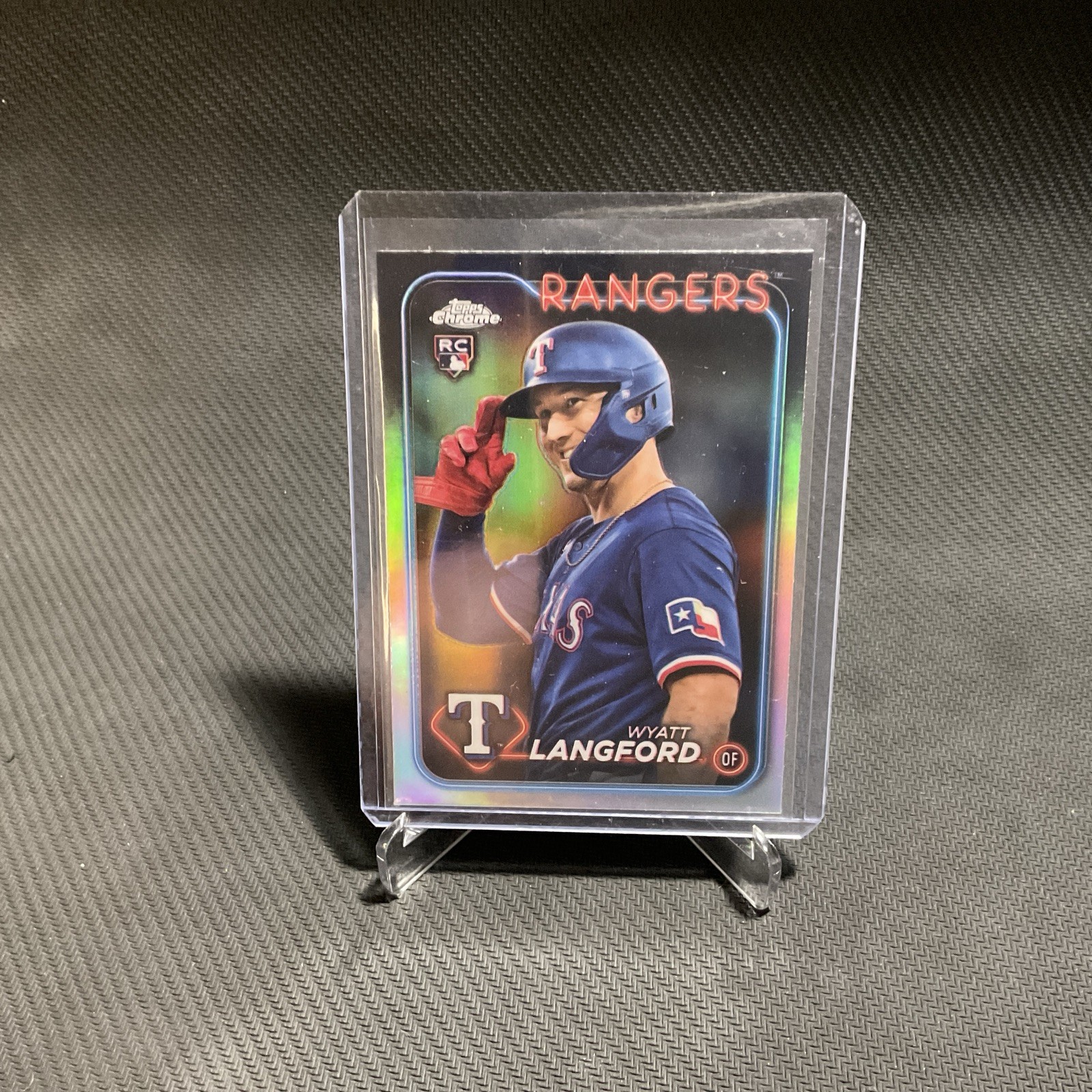 2024 Topps Chrome Update Wyatt Langford (RC) Image Variation Refractor #USC35