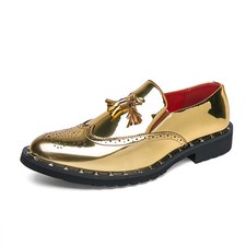 Lightweight Men's Casual Leather Shoes Soft Driving Slip-On Dress Oxfords Shoes