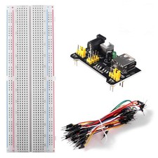 for Arduino Starter Kits 830 MB-102 Tie Points Solderless Breadboard 3.3V 5...