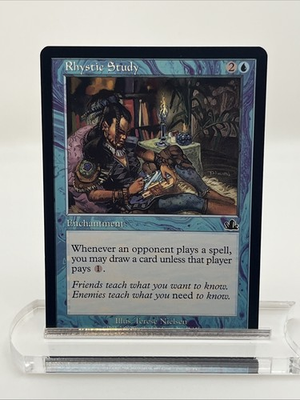 #ad Rhystic Study Prophecy 2000 Near Mint Never Played Mtg Magic The Gathering $41.89