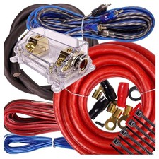 5000 Watts 0 Gauge Amplifier Wiring Kit with Fuses for Powerful Audio Upgrade