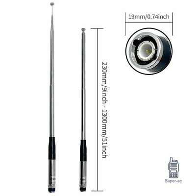 NH-31 27MHz Extended Antenna BNC Connector For CB Walkie Talkie Mobile Radios