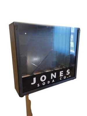  Light-up Display Case/Dispenser Jones Soda Co.  Rare Collectible A  Must-Have