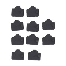Ethernet Hub Port RJ45 Dust Cover Protector Plug 10Pcs Black R4P16674
