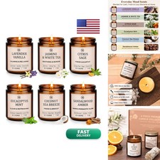 JGXLQ Scented Candles Home, 6-Pack Soy Candle Gift Set, Up 300 Hours Duftkerzen