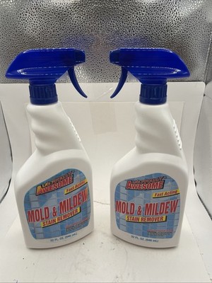 Totally Awesome Mold & Mildew  Stain Remover Fact Acting 2 Bottles 32 oz Each