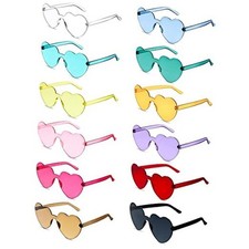 42 Pairs Valentine's Day Heart Shaped Sunglasses Multi Colors Multi Colors