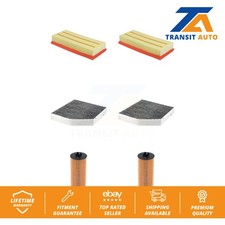 Air Cabin Engine Cartridge Oil Filters (6 Total) Kit For Mercedes-Benz GLC63 AMG