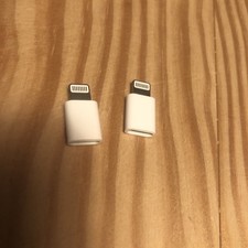 Two Type-C Female to iPhone Male Adapter  PD Fast Charging for iPhone