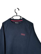 Barbour International Men's Sweatshirt Crewneck Pullover Jumper Blue Size M